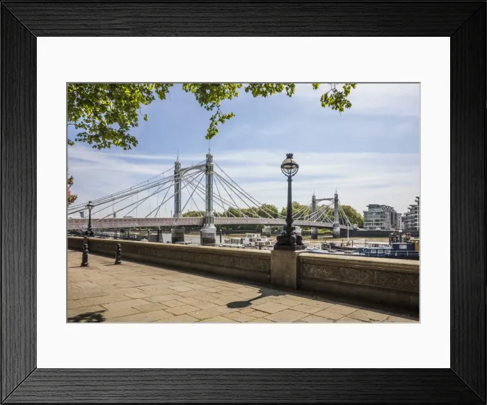 Framed Print : Albert Bridge, Chelsea, London, England, UK Framed Print : Albert Bridge, Chelsea, London, England, UK