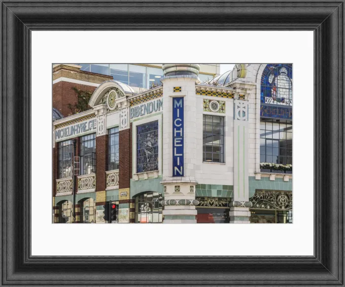 Antique Framed Print : The art deco Michelin building, Fulham Road, Chelsea, London, England, UK