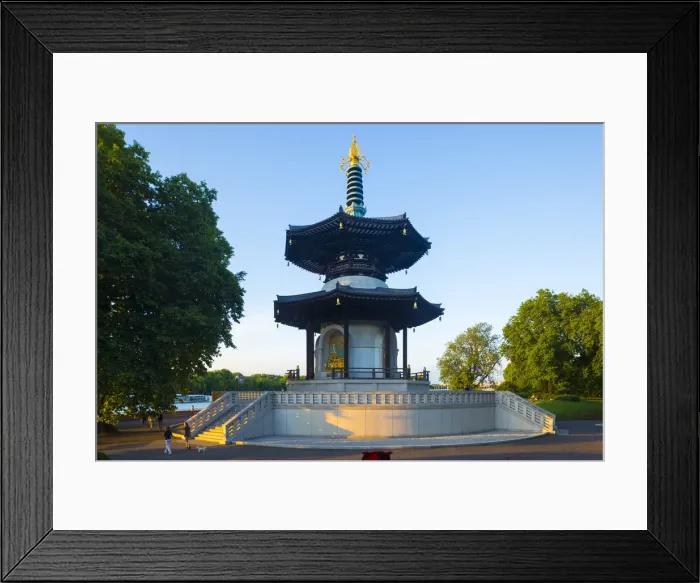 Framed Print : The Peace Pagoda, Battersea Park, London, England, UK Framed Print : The Peace Pagoda, Battersea Park, London, England, UK