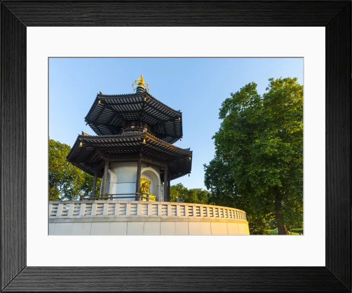 Framed Print : The Peace Pagoda, Battersea Park, London, England, UK Framed Print : The Peace Pagoda, Battersea Park, London, England, UK