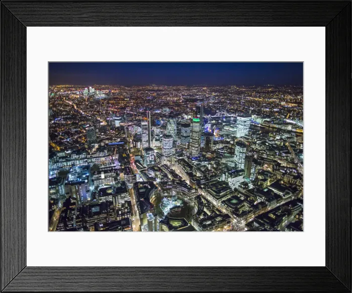 Framed Print : Aerial view, London, England Framed Print : Aerial view, London, England