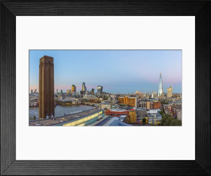 Framed Print : UK, England, London, City of London from Tate Modern Framed Print : UK, England, London, City of London from Tate Modern