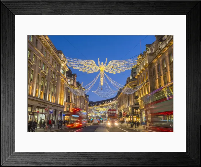 Framed Print : UK, England, London, West End, Regent Street, Christmas Lights Framed Print : UK, England, London, West End, Regent Street, Christmas Lights
