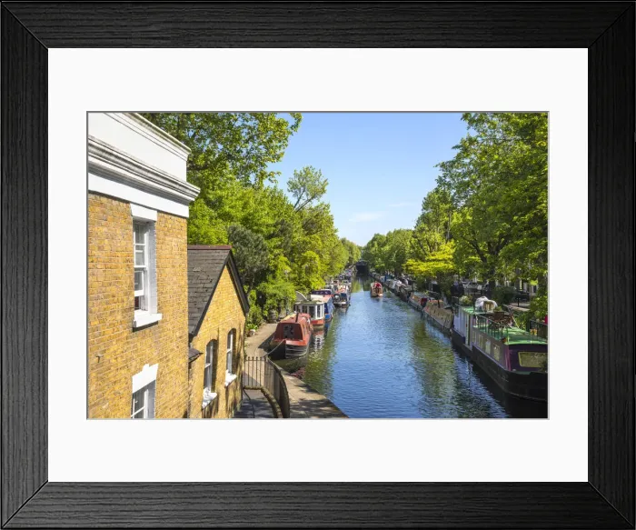 Framed Print : Little Venice, London, England, UK Framed Print : Little Venice, London, England, UK