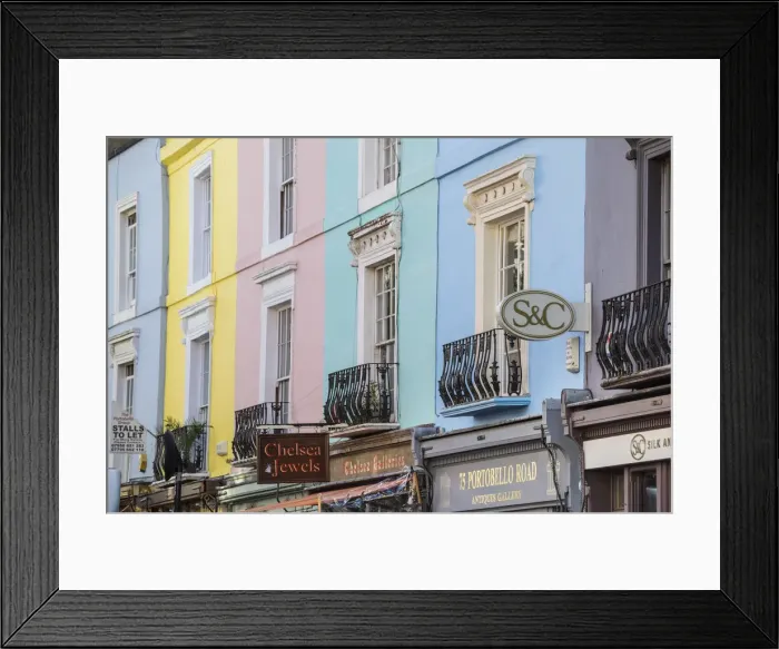 Framed Print : Portobello Road, Notting Hill, London, England, UK Framed Print : Portobello Road, Notting Hill, London, England, UK