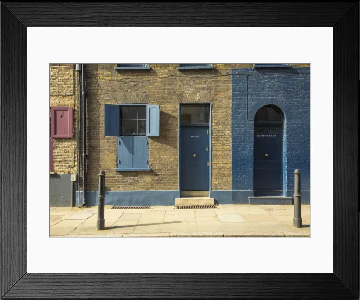 Framed Print : Terraced houses, Brick Lane, London, England, UK Framed Print : Terraced houses, Brick Lane, London, England, UK