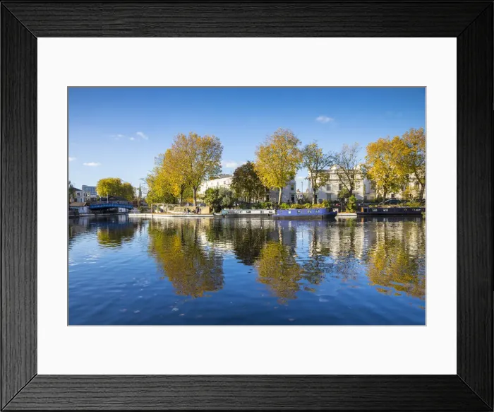 Framed Print : Little Venice, Paddington, London, England, UK Framed Print : Little Venice, Paddington, London, England, UK
