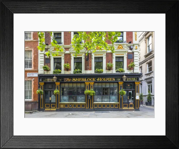 Framed Print : Sherlock Holmes Pub, Northumberland Street, London, England, UK