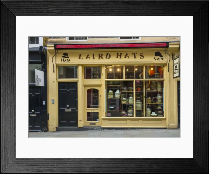 Framed Print : Hat shop, Covent Garden, London, England, UK Framed Print : Hat shop, Covent Garden, London, England, UK