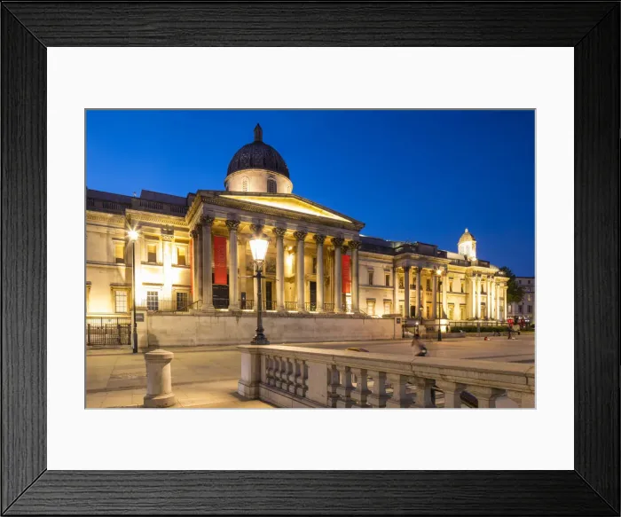 Framed Print : National Portrait Gallery, Trafalgar Square, London, England, UK