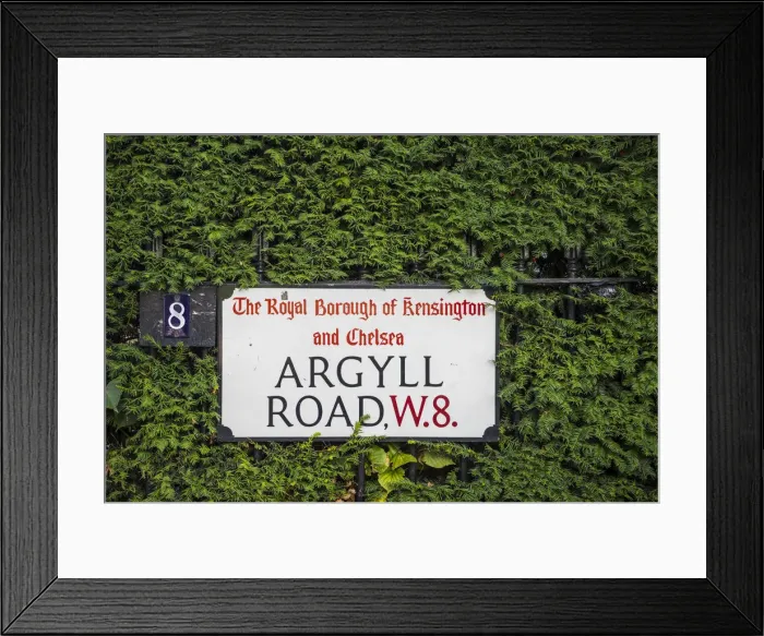 Framed Print : Street sign, Holland Park, London, England, UK Framed Print : Street sign, Holland Park, London, England, UK