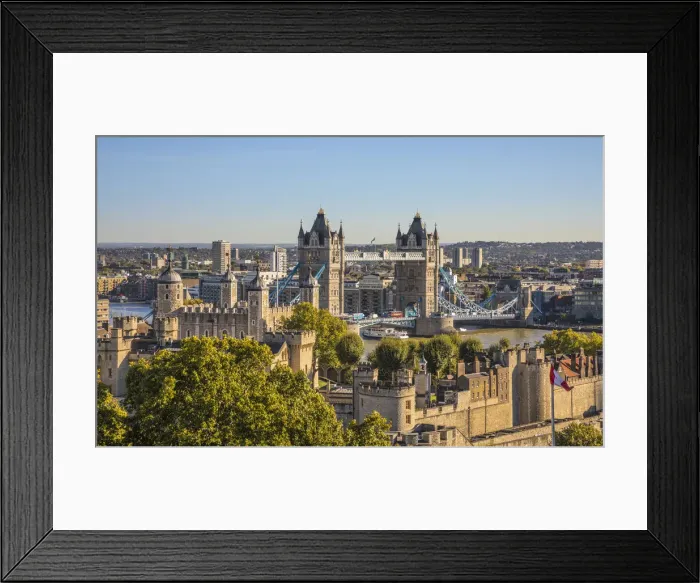 Framed Print : Tower Bridge & Tower of London, London, England, UK Framed Print : Tower Bridge & Tower of London, London, England, UK