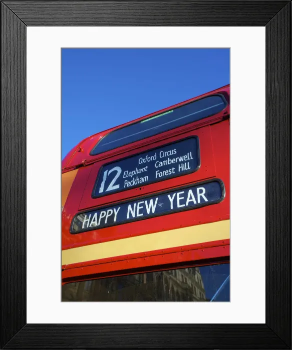 Framed Print : Routemaster Red Bus, London, England