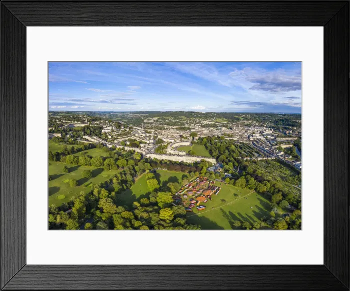 Framed Print : Aerial view over Bath, Somerset, England Framed Print : Aerial view over Bath, Somerset, England