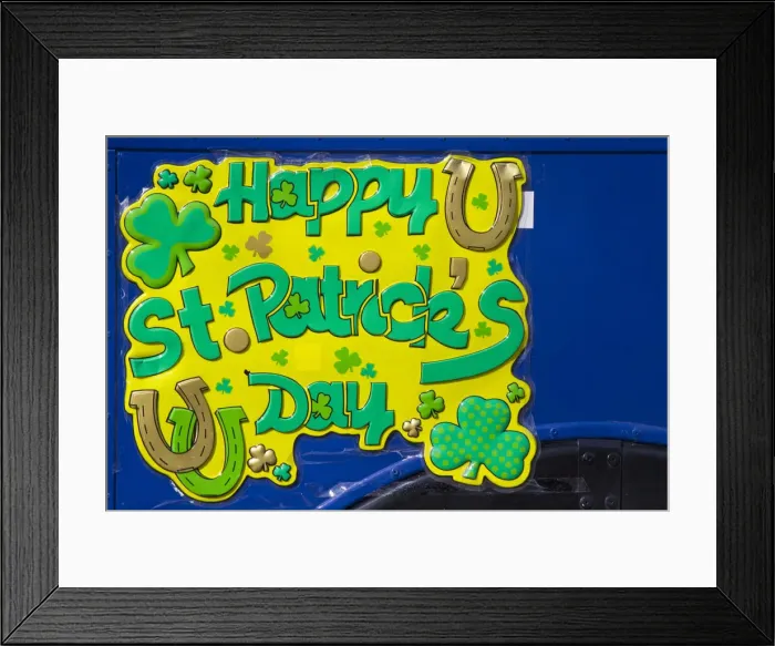 Framed Print : England, London, Picadilly, St Patricks Day parade Framed Print : England, London, Picadilly, St Patricks Day parade