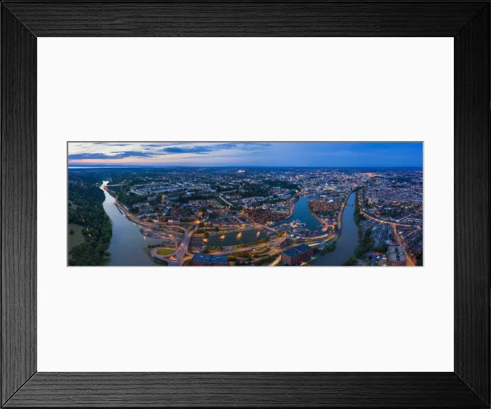 Framed Print : Aerial view over the Avon Gorge, Clifton, Hotwells and city centre, Bristol, England