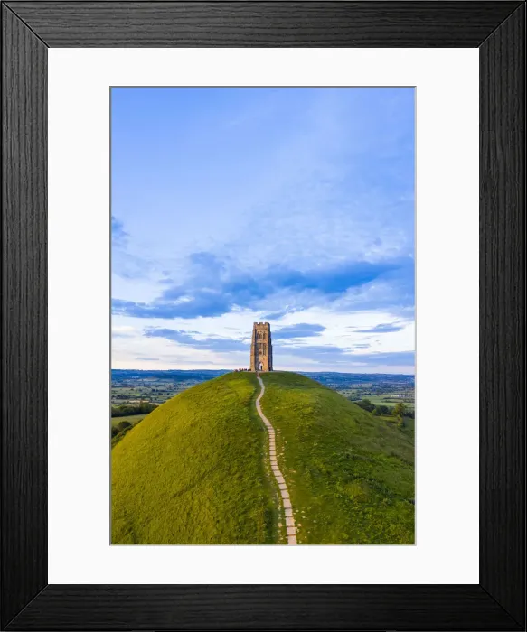 Framed Print : United Kingdom, England, Somerset, Glastonbury, St