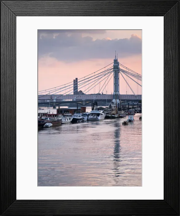 Framed Print : England, London, Battersea, Albert Bridge Framed Print : England, London, Battersea, Albert Bridge