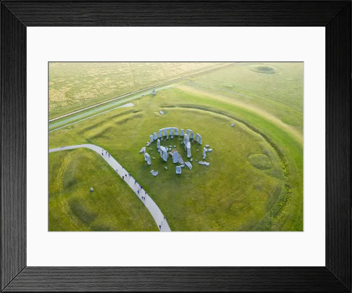 Framed Print : Stonehenge viewed from above, Salisbury Plain, Wiltshire, England Framed Print : Stonehenge viewed from above, Salisbury Plain, Wiltshire, England
