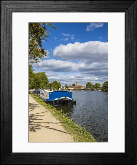 Framed Print : Marlow & River Thames, Buckinghamshire, England Framed Print : Marlow & River Thames, Buckinghamshire, England