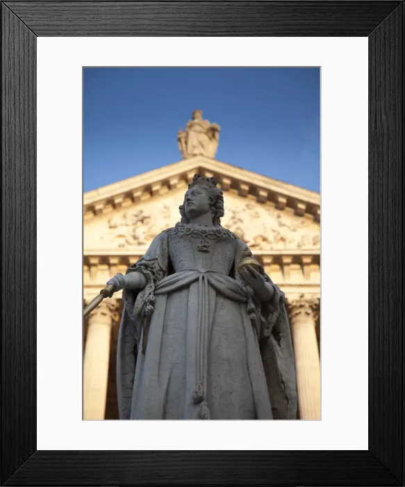 Framed Print : Queen Anne statue, St. Pauls Cathedral, London, England Framed Print : Queen Anne statue, St. Pauls Cathedral, London, England