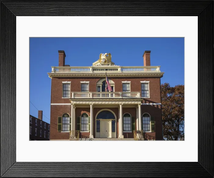 Framed Print : USA, New England, Massachusetts, Salem, Salem Customs Houe