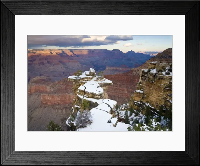 Framed Print : Snow, South Rim, Grand Canyon, Arizona, USA Framed Print : Snow, South Rim, Grand Canyon, Arizona, USA