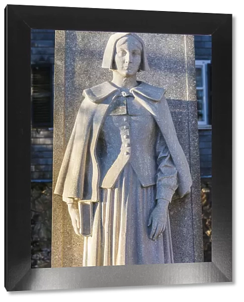 USA, New England, Massachusetts, Plymouth, Pilgrim statue