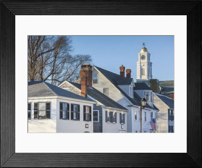 Framed Print : USA, New England, Massachusetts, Plymouth, Plymouth Cultural District, buildings Framed Print : USA, New England, Massachusetts, Plymouth, Plymouth Cultural District, buildings
