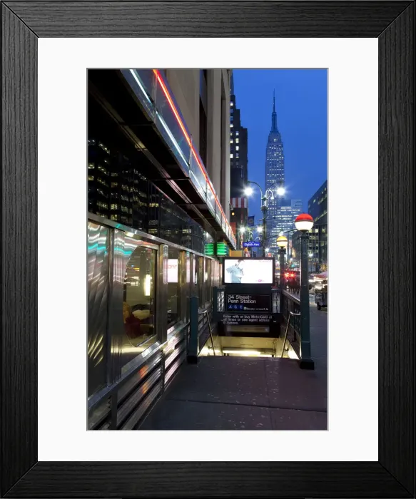 Framed Print : USA, New York City, Diner in Midtown Manhattan Framed Print : USA, New York City, Diner in Midtown Manhattan
