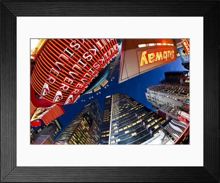 Framed Print : USA, New York City, Manhattan, Times Square, Neon lights of 42nd Street Framed Print : USA, New York City, Manhattan, Times Square, Neon lights of 42nd Street