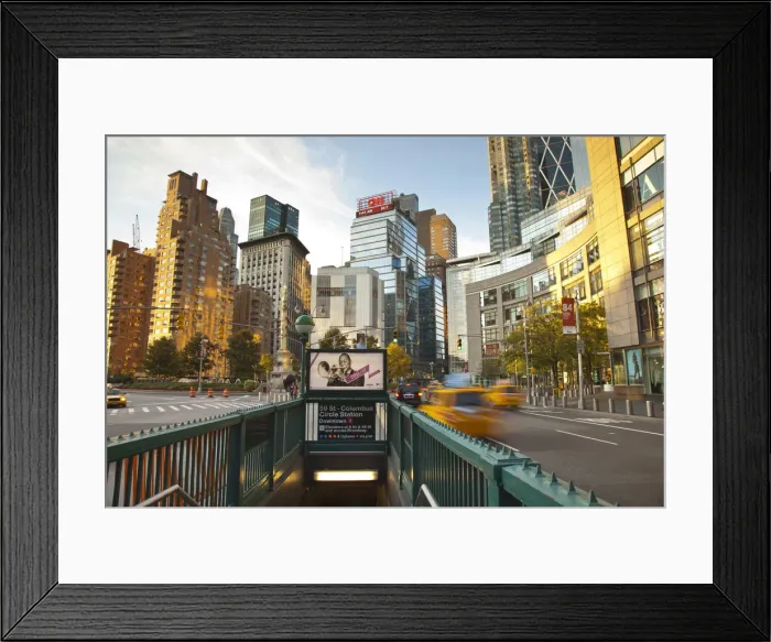 Framed Print : Columbus Circle, Manhattan, New York City, USA Framed Print : Columbus Circle, Manhattan, New York City, USA