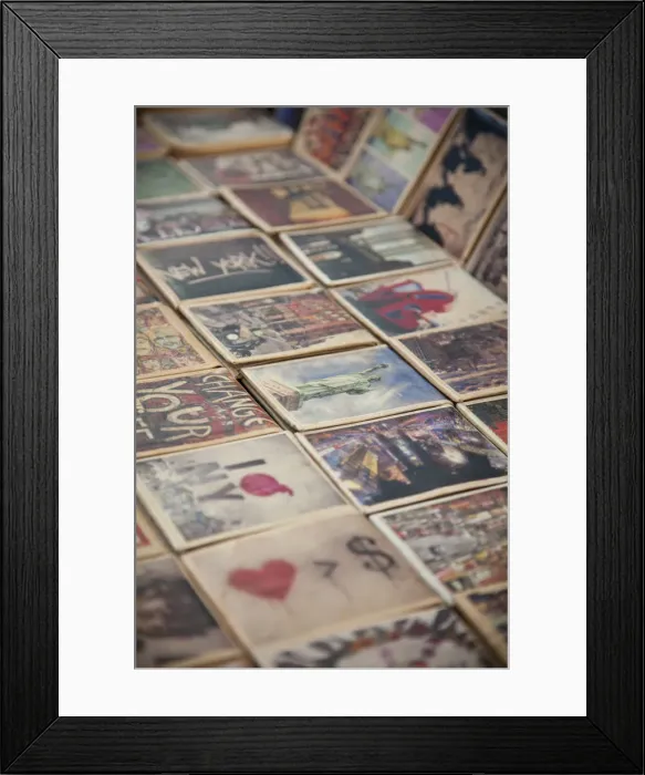 Framed Print : Souvenir wallets for sale, Soho, Manhattan, New York City, USA