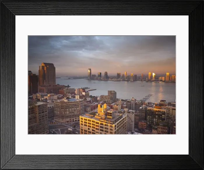 Framed Print : View from Soho towards New Jersey & Hudon River, Manhattan, New York City, USA Framed Print : View from Soho towards New Jersey & Hudon River, Manhattan, New York City, USA