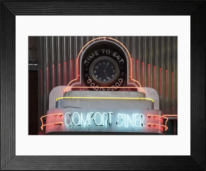 Framed Print : Comfort Diner, Manhattan, New York City, USA Framed Print : Comfort Diner, Manhattan, New York City, USA