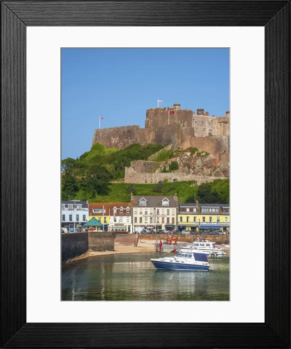 Framed Print : United KIngdom, Channel Islands, Gorey, Mont Orgueil Castle or Gorey Castle Framed Print : United KIngdom, Channel Islands, Gorey, Mont Orgueil Castle or Gorey Castle