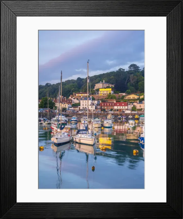 Framed Print : UK, Channel Islands, Jersey, St Aubin, St Aubin Harbour