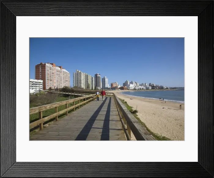 Framed Print : Promenade, Punta del Este, Uruguay Framed Print : Promenade, Punta del Este, Uruguay