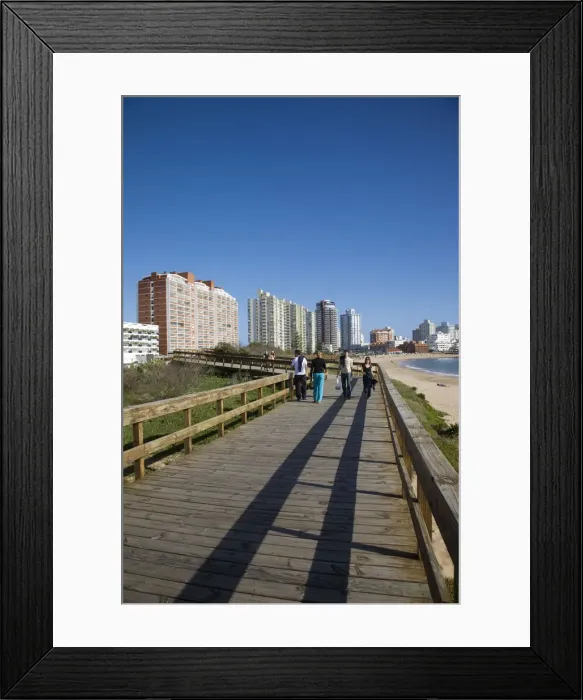 Framed Print : Promenade, Punta del Este, Uruguay Framed Print : Promenade, Punta del Este, Uruguay