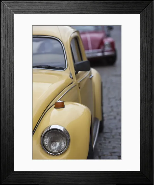 Framed Print : Uruguay, Colonia del Sacramento, VW Beetle car, detail Framed Print : Uruguay, Colonia del Sacramento, VW Beetle car, detail