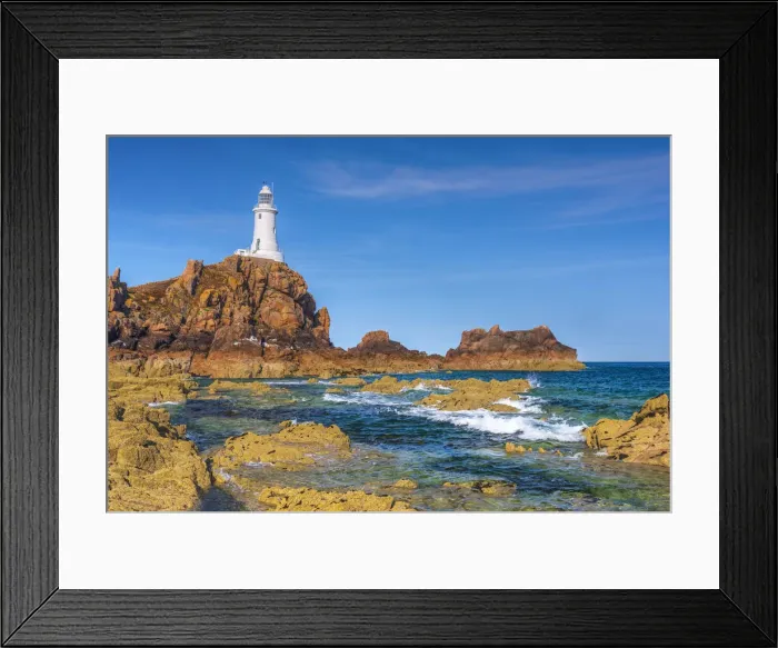 Framed Print : United Kingdom, Channel Islands, Jersey, Corbiere Lighthouse Framed Print : United Kingdom, Channel Islands, Jersey, Corbiere Lighthouse