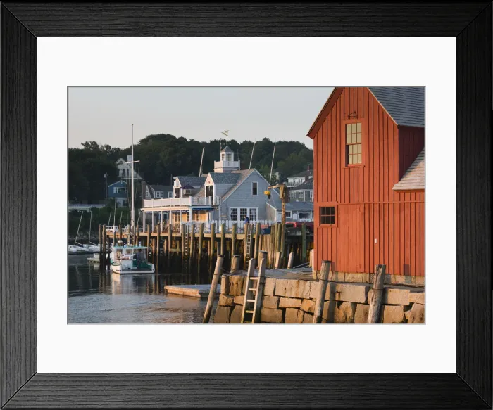 Framed Print : USA, Massachusetts, Cape Ann, Rockport, Rockport harbour and Motif #1 Fishing Shack Framed Print : USA, Massachusetts, Cape Ann, Rockport, Rockport harbour and Motif #1 Fishing Shack