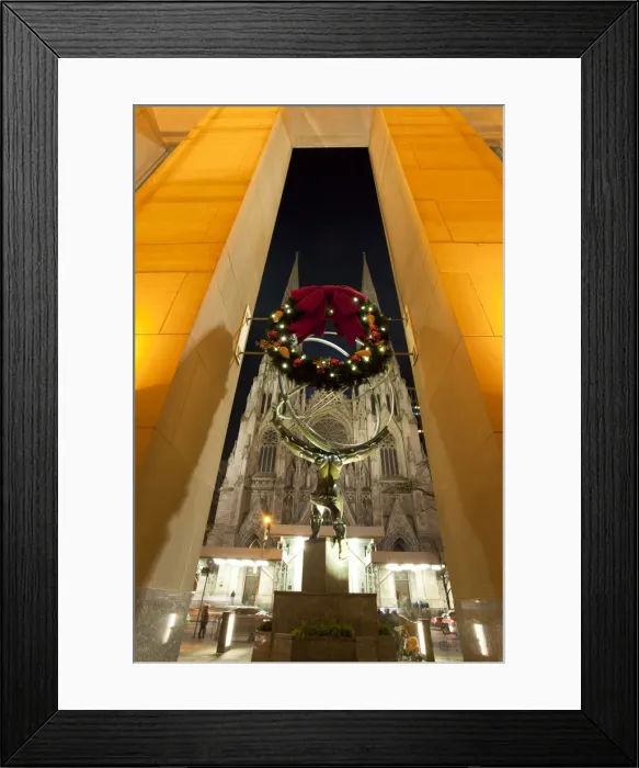 Framed Print : USA, New York City, Manhattan, Christmas lights on Fifth Avenue, St Framed Print : USA, New York City, Manhattan, Christmas lights on Fifth Avenue, St