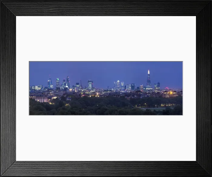 Framed Print : London skyline with the Shard above Hyde Park, London, England, UK Framed Print : London skyline with the Shard above Hyde Park, London, England, UK