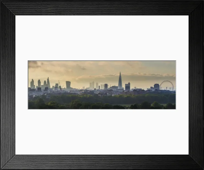 Framed Print : London skyline with the Shard above Hyde Park, London, England, UK Framed Print : London skyline with the Shard above Hyde Park, London, England, UK