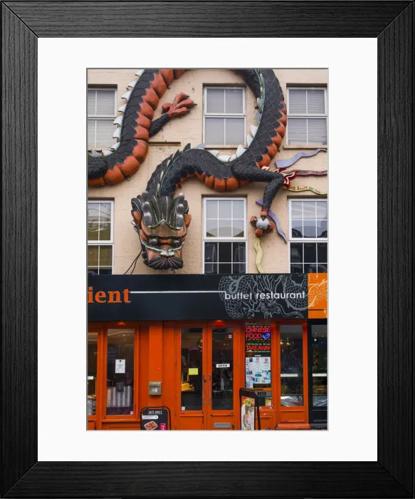 Framed Print : England, London, Camden, large Chinese dragon by Camden Market Framed Print : England, London, Camden, large Chinese dragon by Camden Market