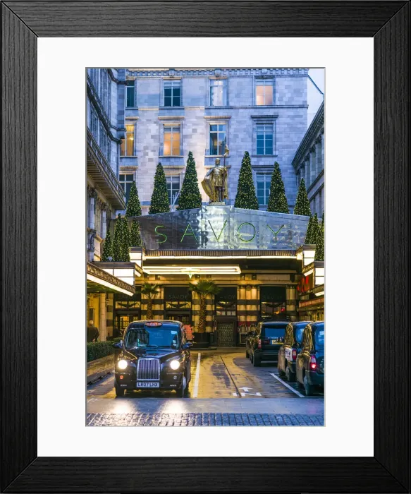 Framed Print : England, London, The Strand, the Savoy Hotel