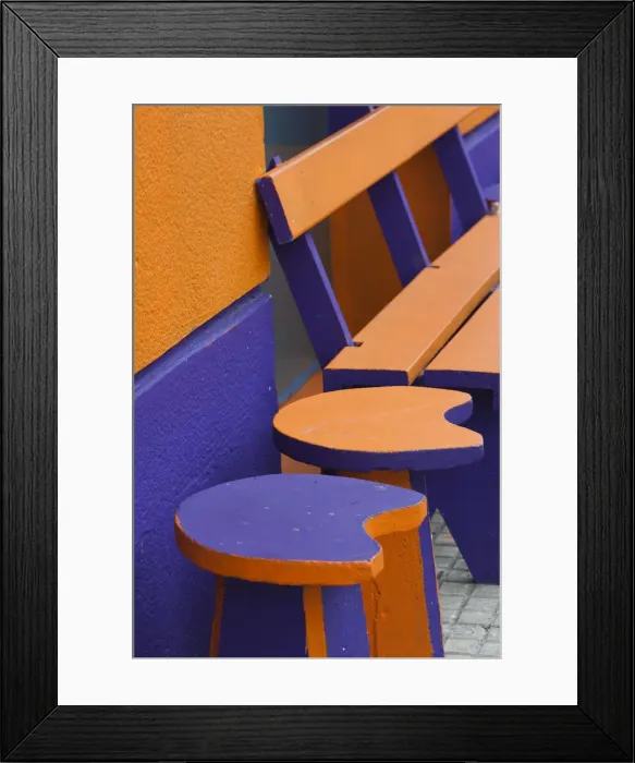 Framed Print : Uruguay, Colonia del Sacramento, cafe seating, Calle Collegio Framed Print : Uruguay, Colonia del Sacramento, cafe seating, Calle Collegio