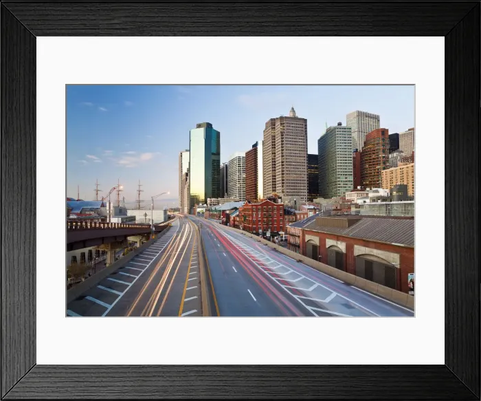 Framed Print : USA, New York City, Financial District of Lower Manhattan Framed Print : USA, New York City, Financial District of Lower Manhattan