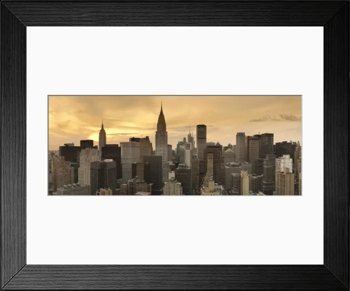 Framed Print : Midtown skyline with Chrysler Building and Empire State Building, Manhattan, New York Framed Print : Midtown skyline with Chrysler Building and Empire State Building, Manhattan, New York